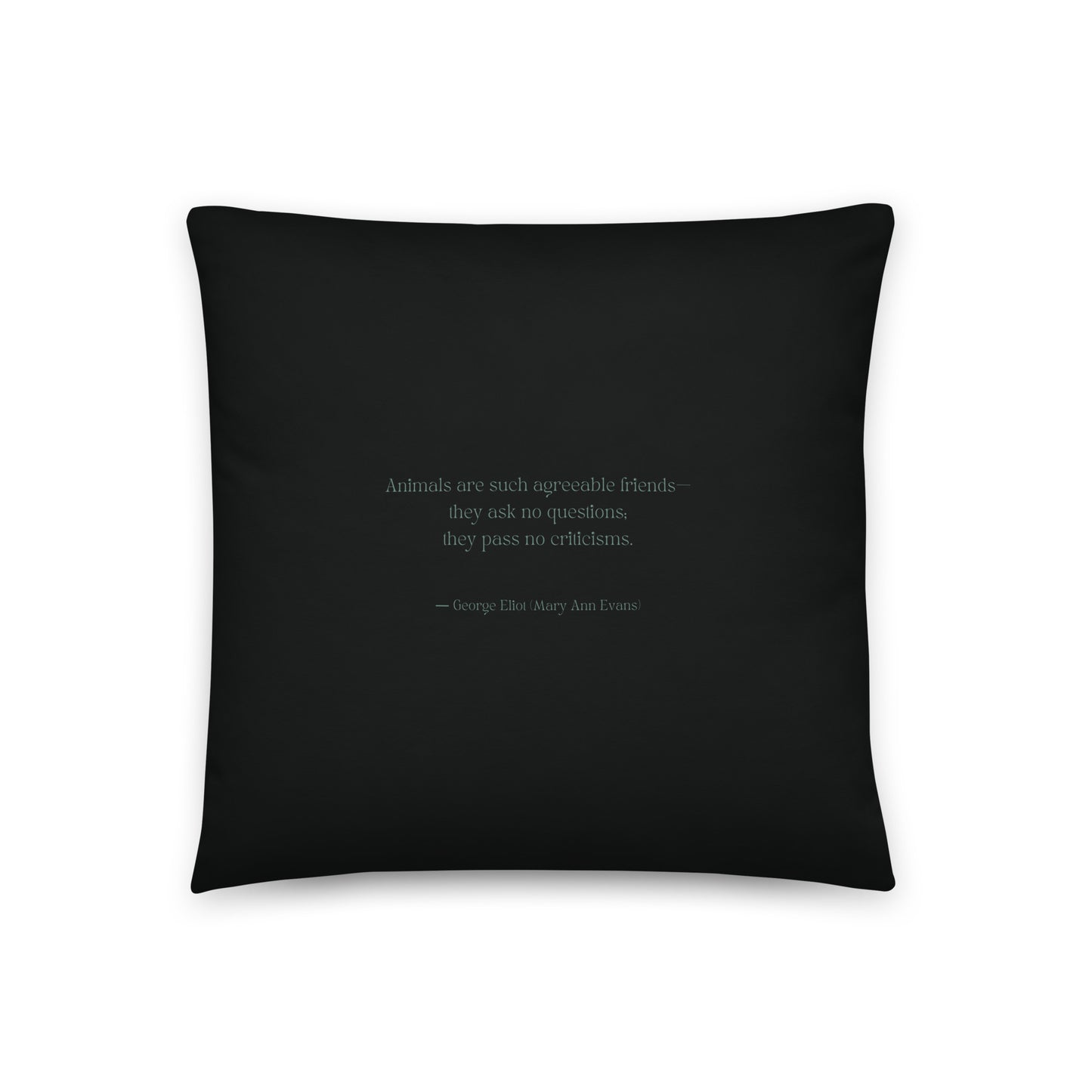 Healing Pillow - Love of Life - Gift for Animal Lover - George Eliot