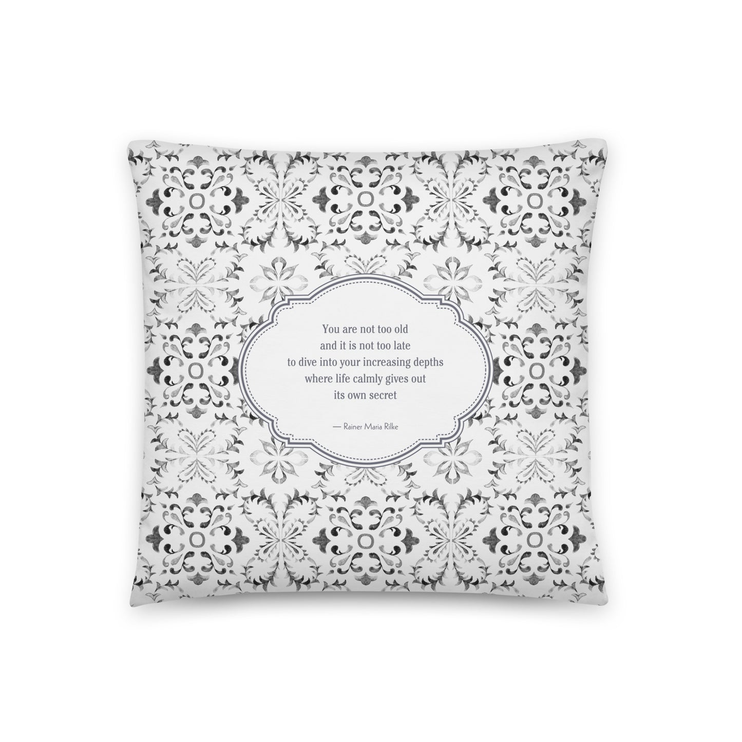 Healing Pillow - Rally for self or loved ones - Self-love - Rainer Maria Rilke
