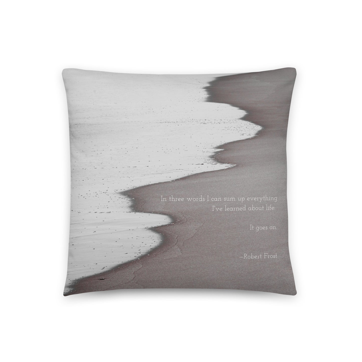 Healing Pillow - Rally for self and Gift for loved ones - Robert Frost