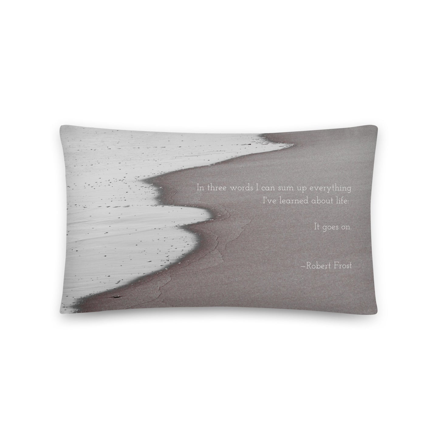 Healing Pillow - Rally for self and Gift for loved ones - Robert Frost