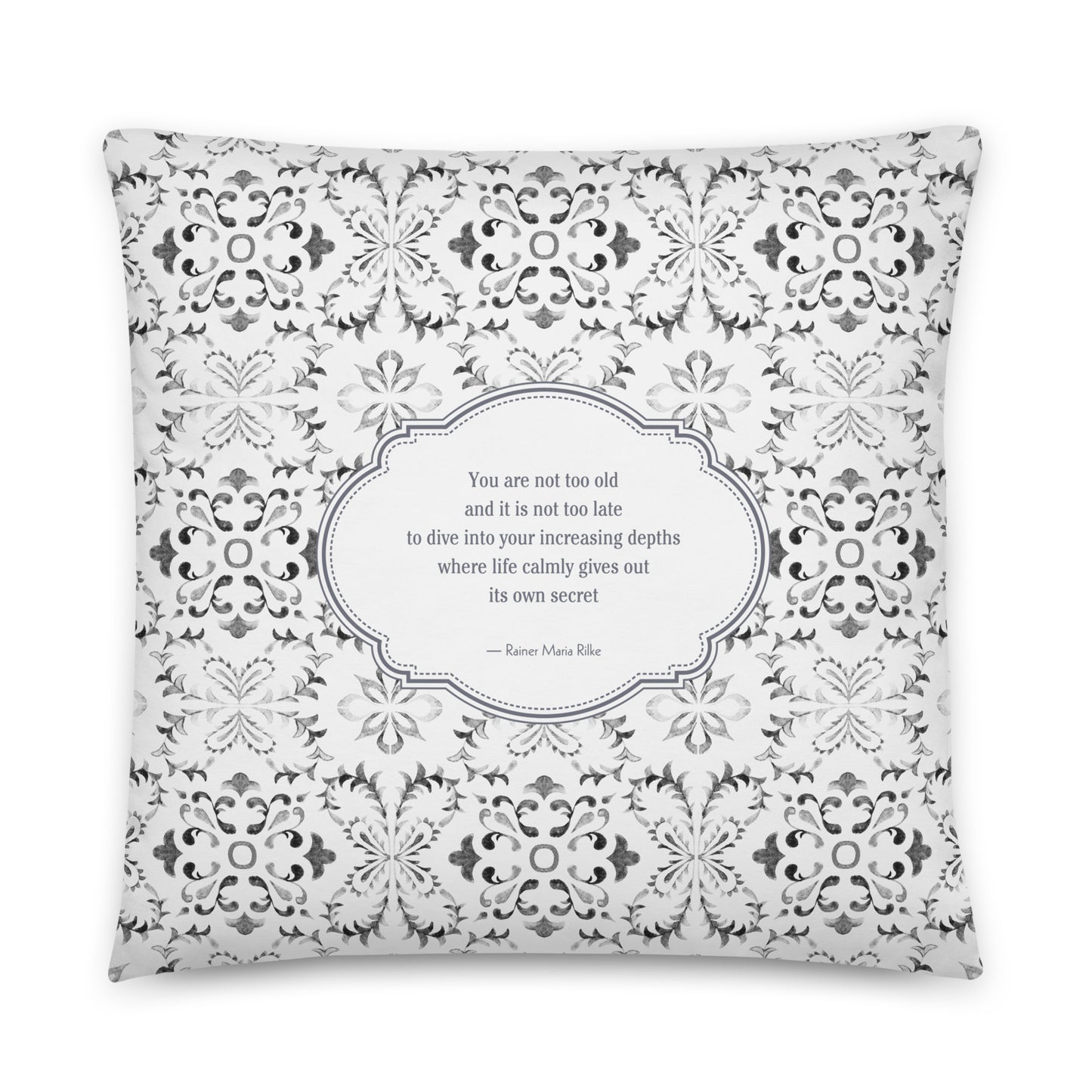 Healing Pillow - Rally for self or loved ones - Self-love - Rainer Maria Rilke