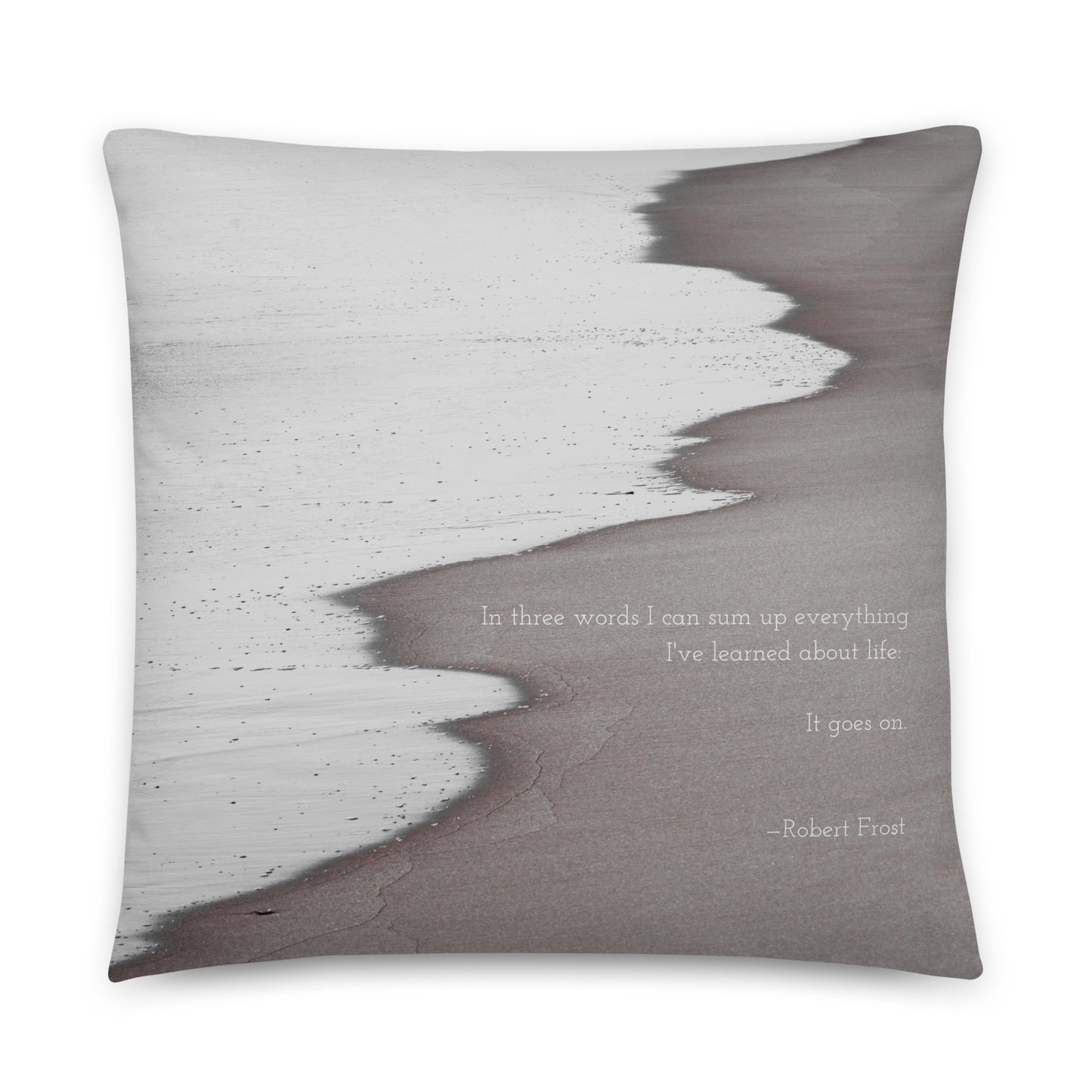 Healing Pillow - Rally for self and Gift for loved ones - Robert Frost