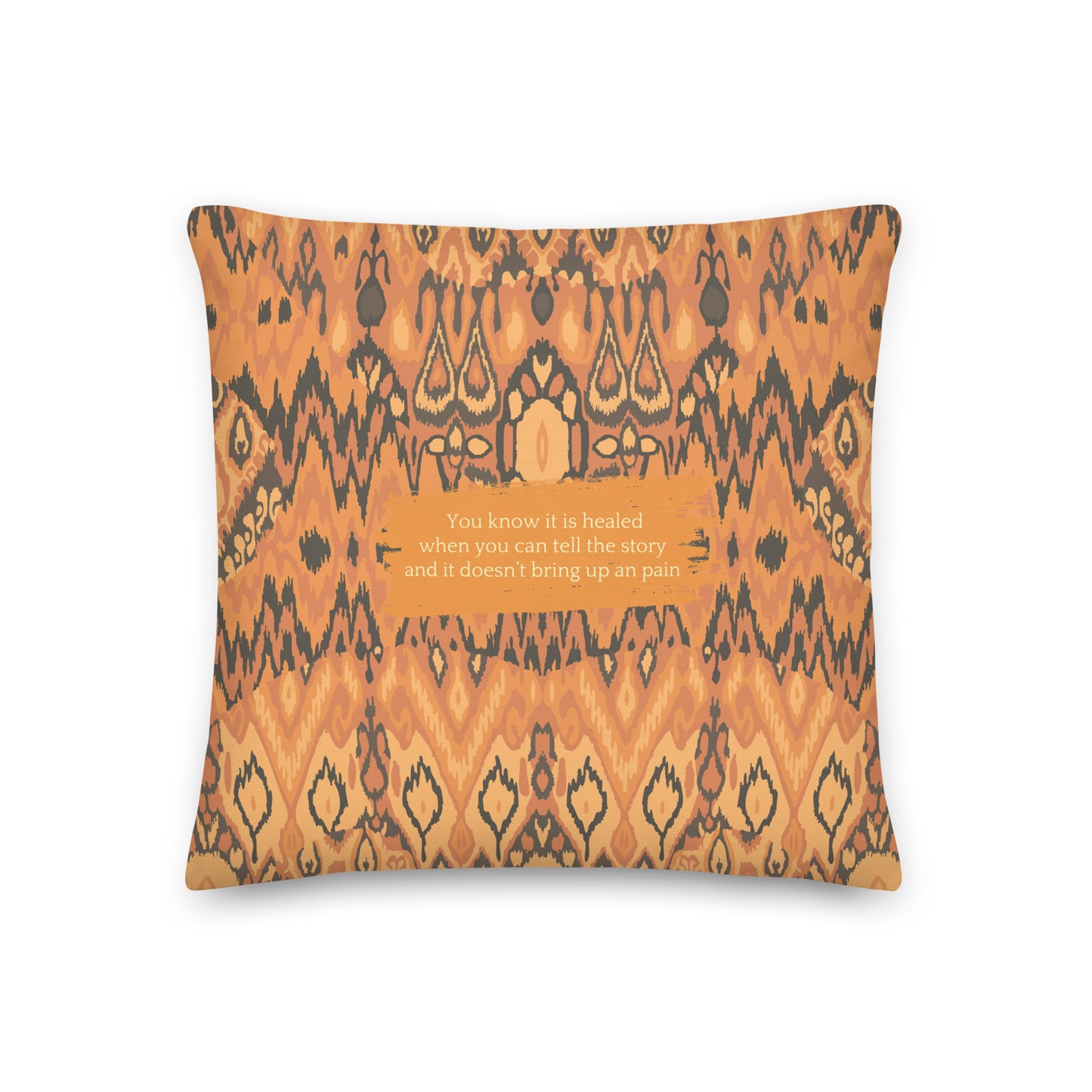Healing Pillow - Self-exploration - Self-compassion - Burnt orange