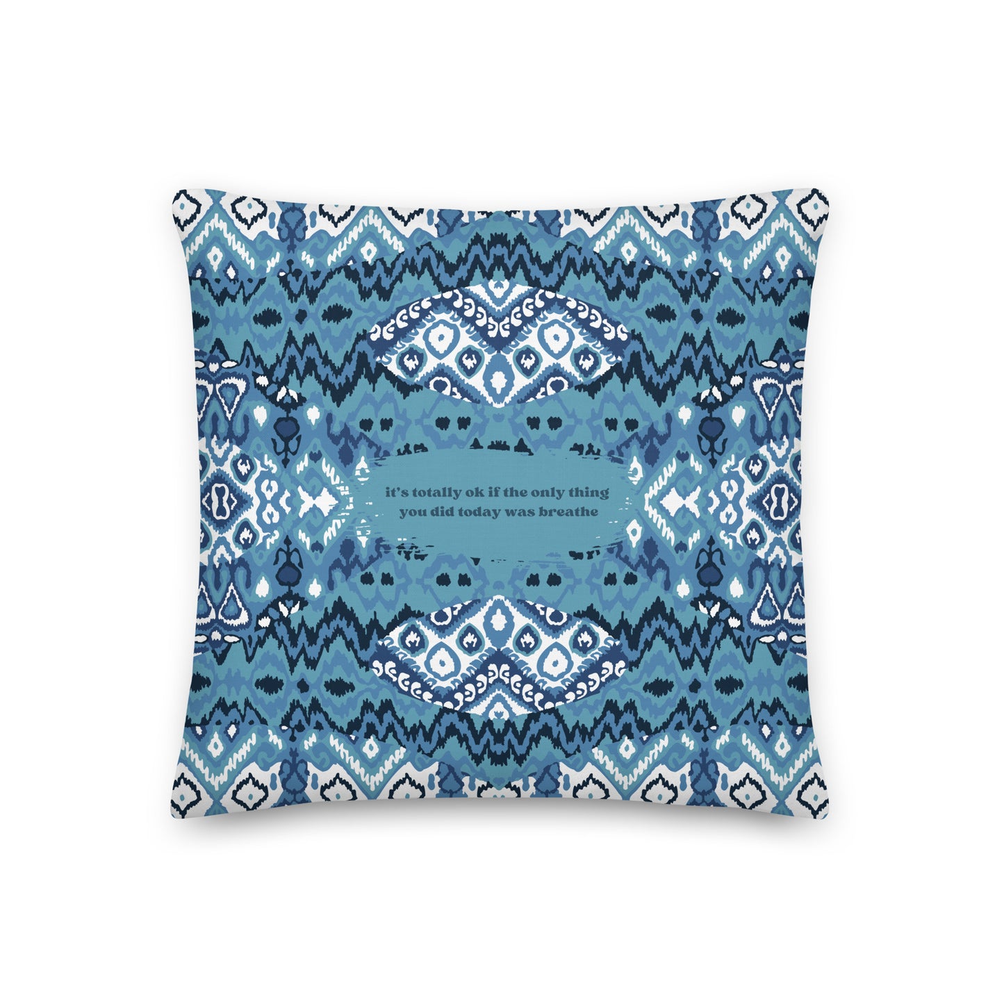 Healing Pillow - Self-compassion - Self-preservation - Blue
