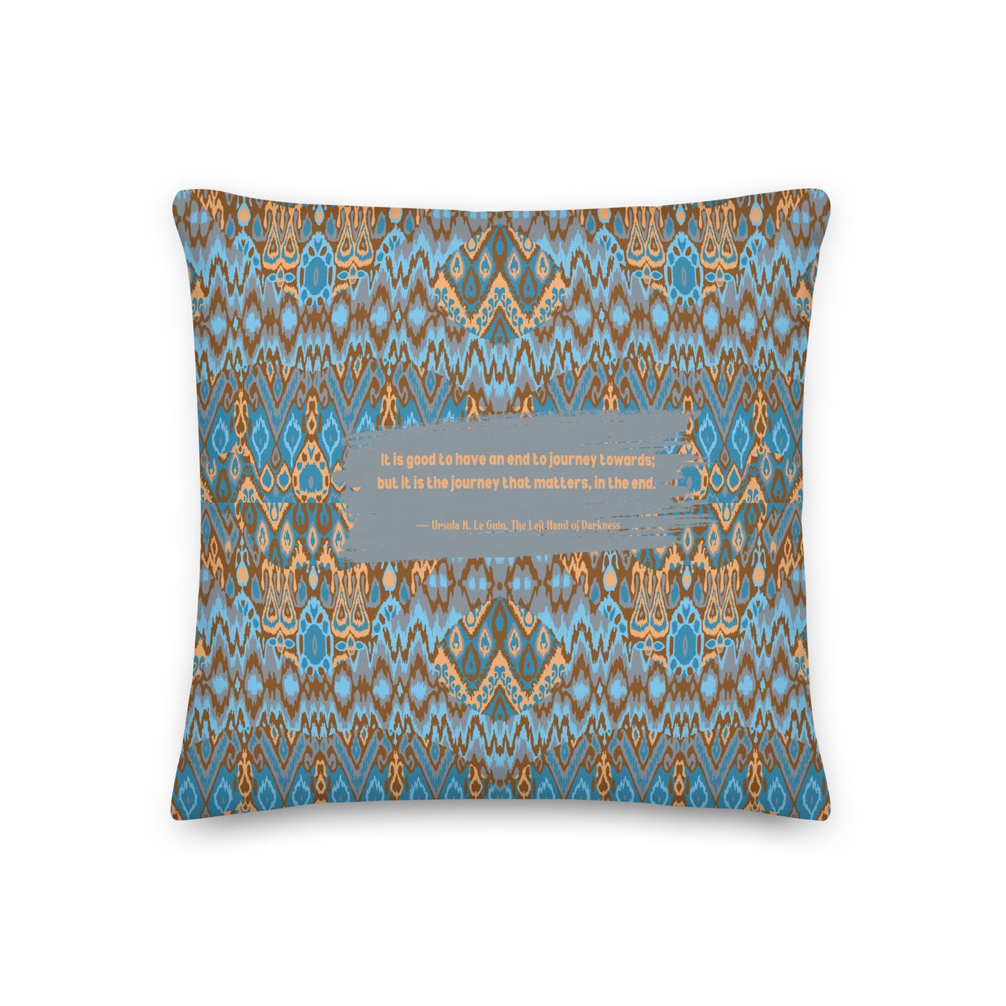 Healing Pillow - Love of Life - Wisdom - Ursula K. Le Guin - Multicolor gray