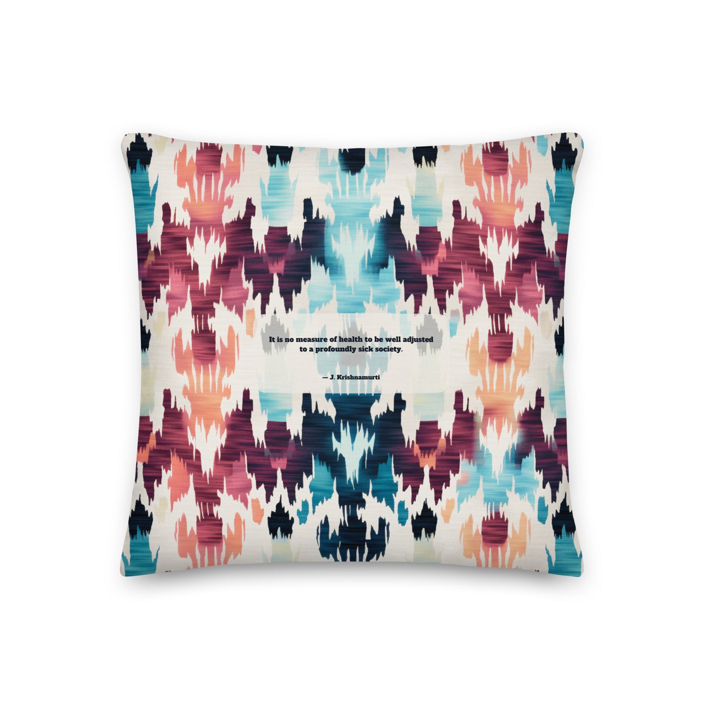 Healing Pillow - Mindfulness - Mental Health - J. Krishnamurti