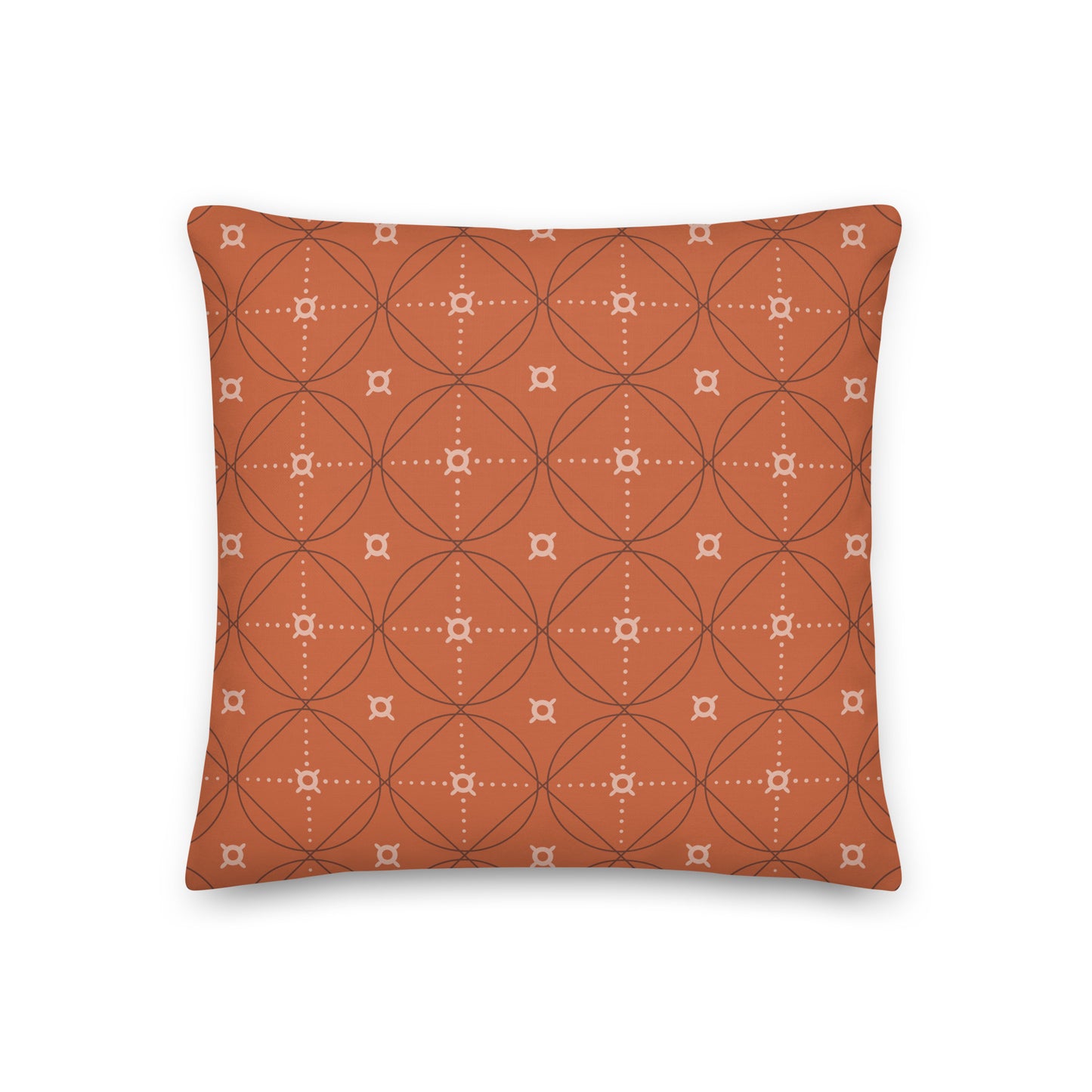 Healing Pillow - Love of Life Thomas Merton - Terracotta orange