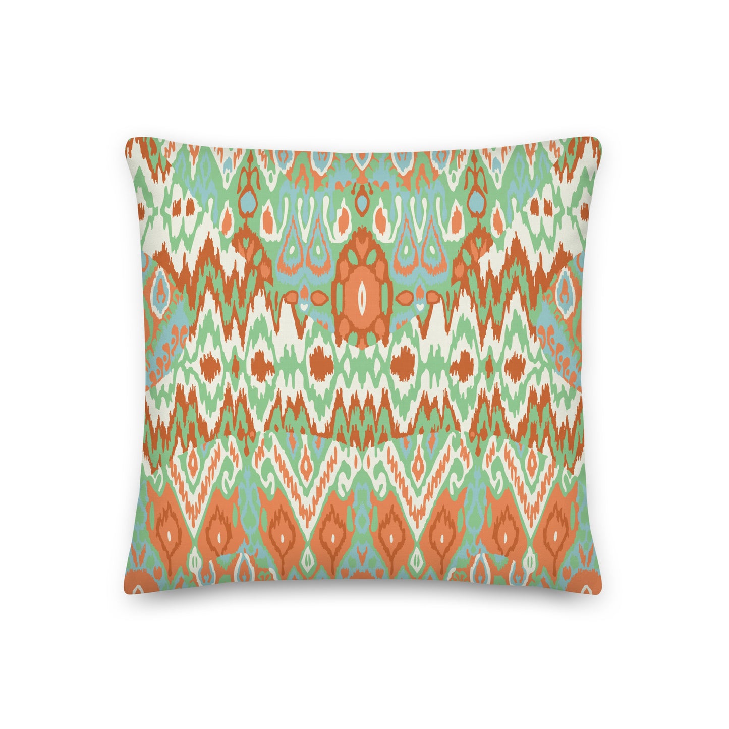 Healing Pillow - Self-compassion - John Steinbeck - Orange and green