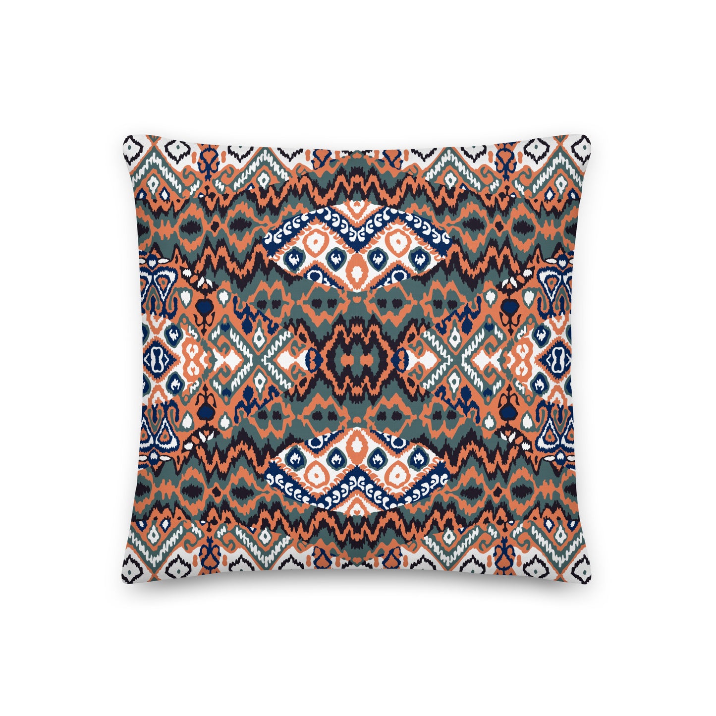 Healing Pillow - Love - Mindfulness - Carl Sagan - Multicolor orange, black, moss green