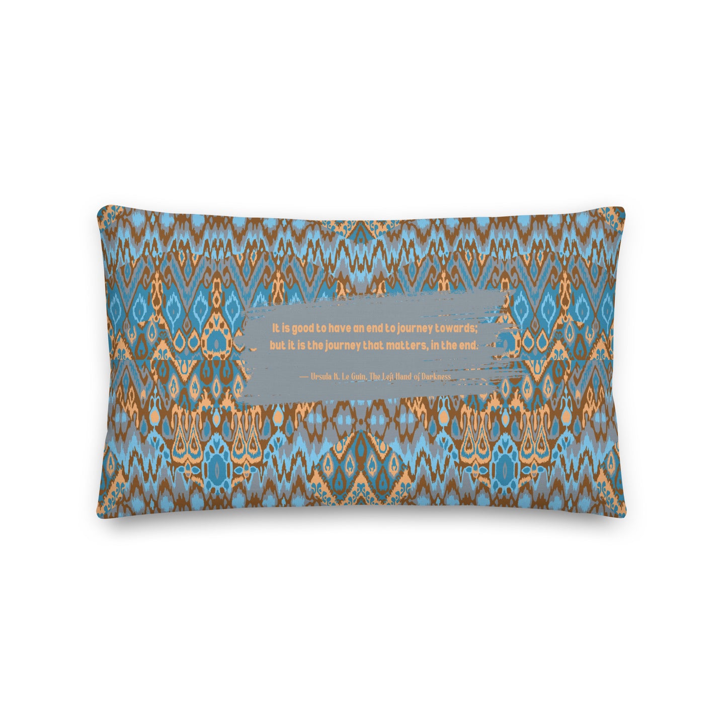 Healing Pillow - Love of Life - Wisdom - Ursula K. Le Guin - Multicolor gray