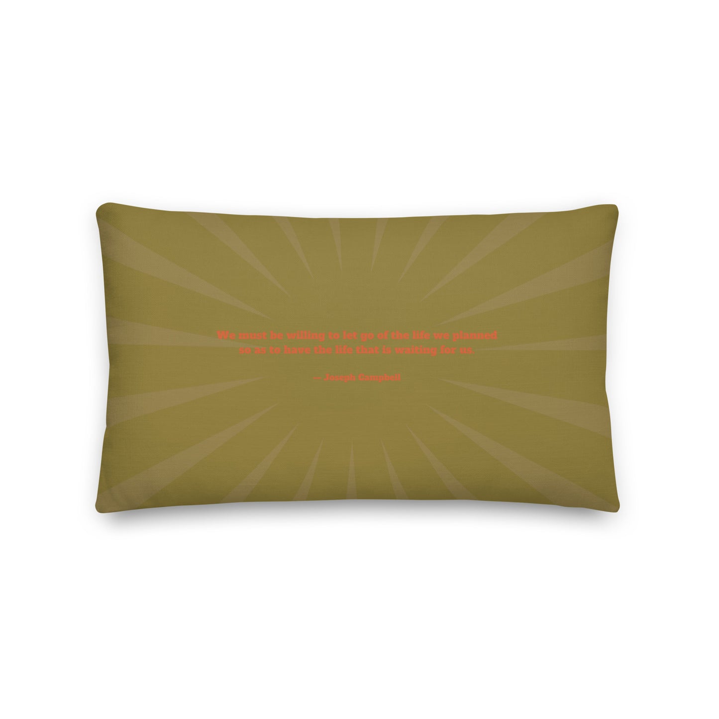 Healing Pillow - Self-exploration - Rally self and others - Bliss - Joseph Campbell