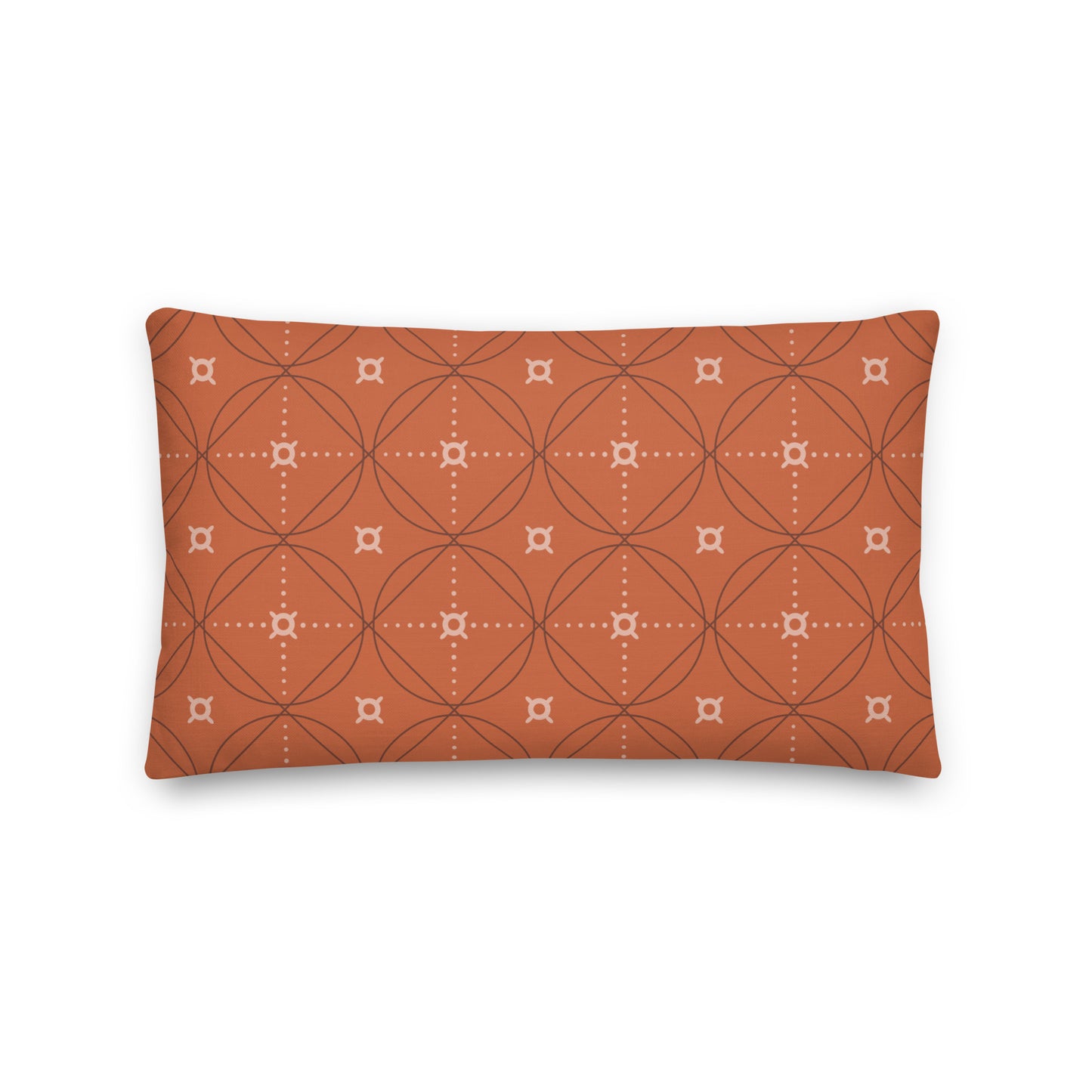 Healing Pillow - Love of Life Thomas Merton - Terracotta orange