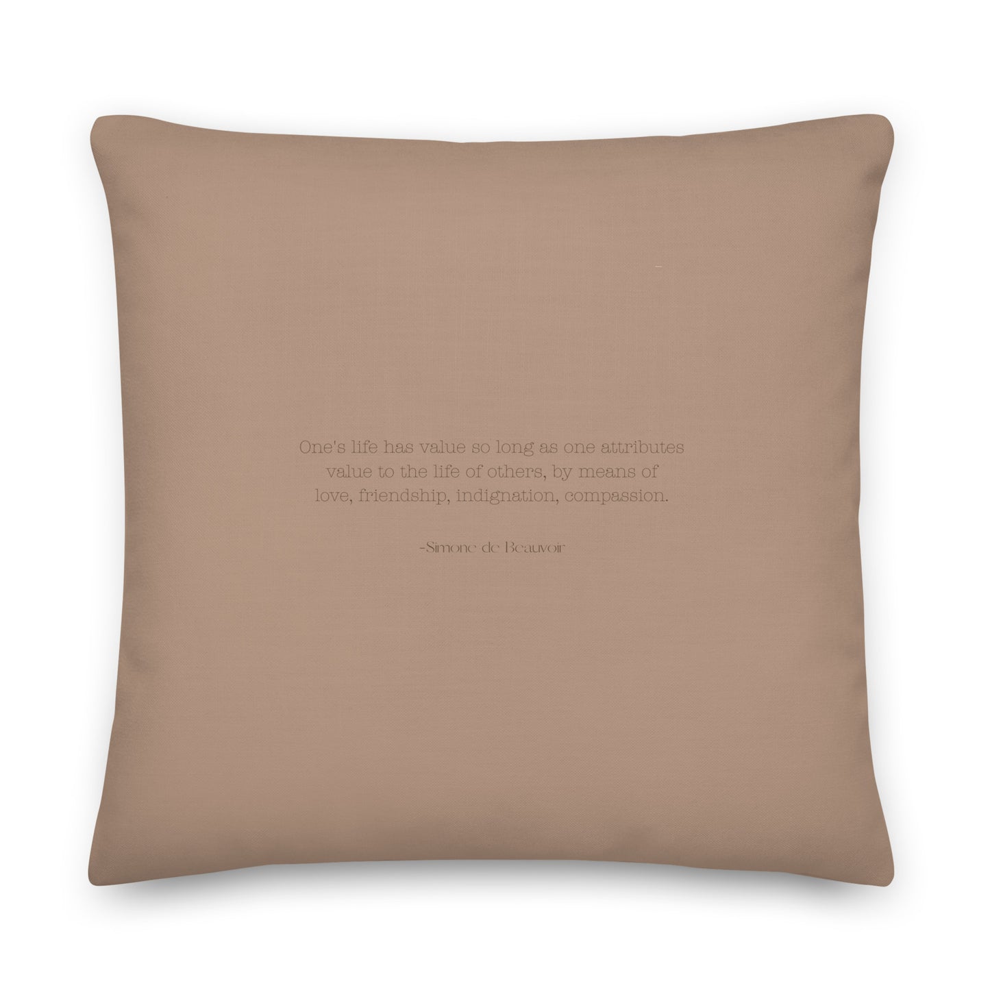 Healing Pillow - Love & Relationships - Love of Life - Simone de Beauvoir