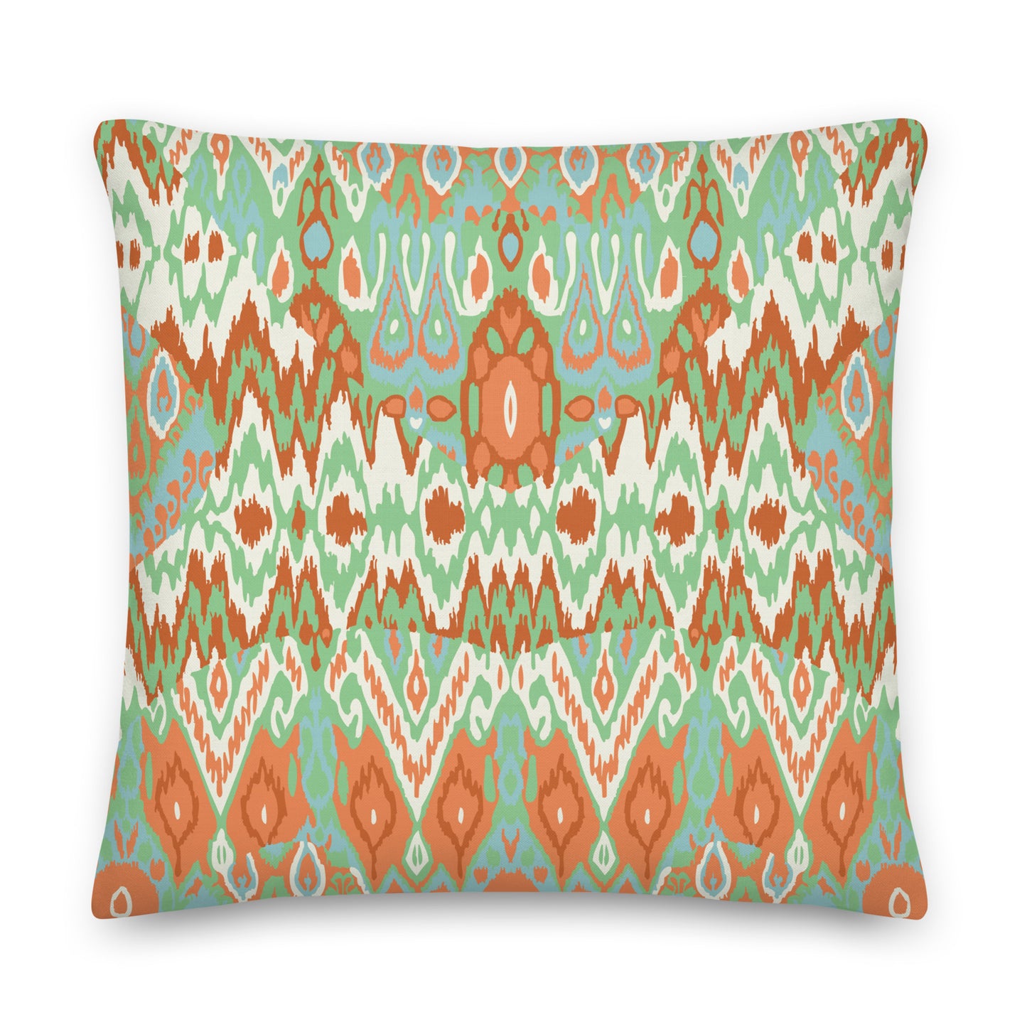 Healing Pillow - Self-compassion - John Steinbeck - Orange and green