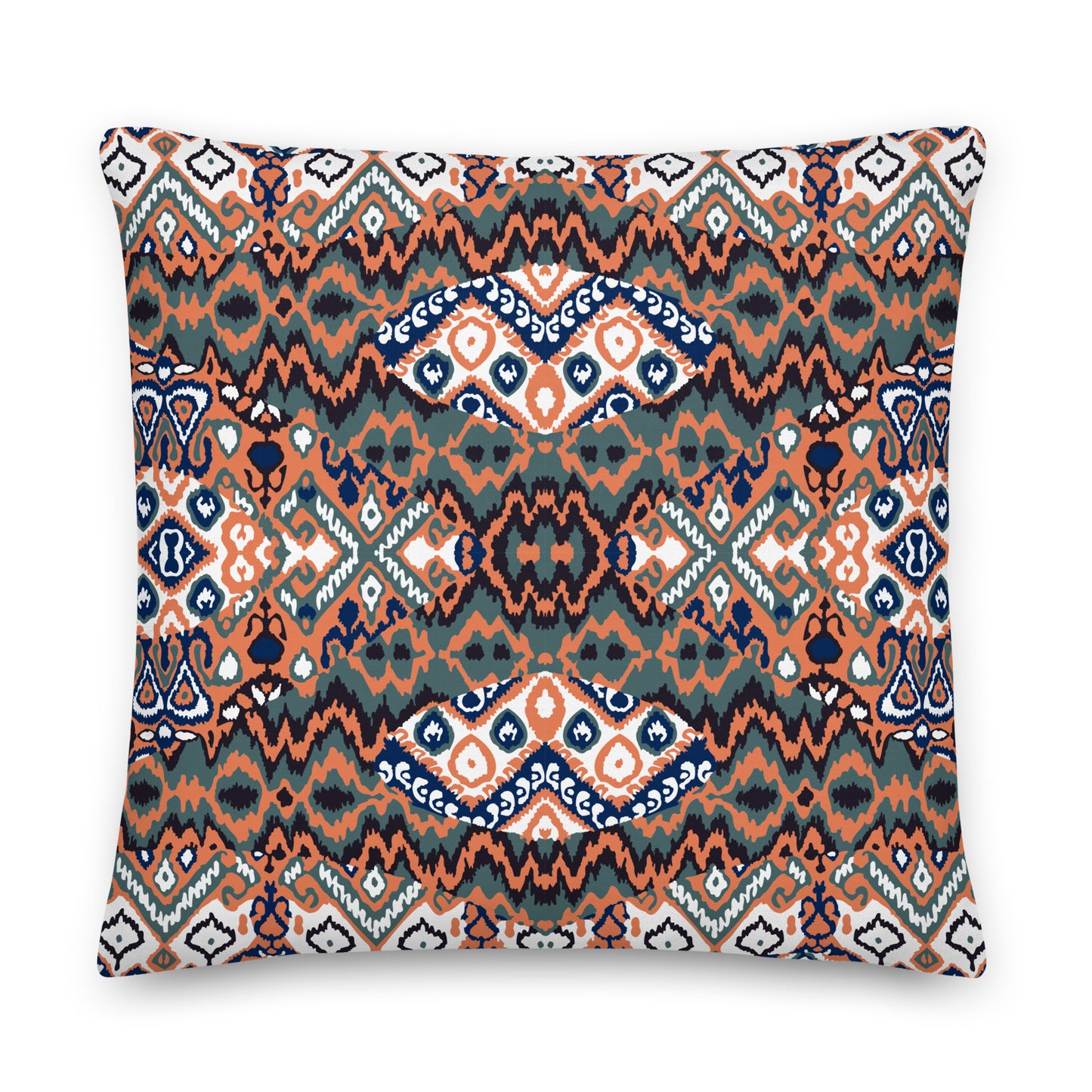 Healing Pillow - Love - Mindfulness - Carl Sagan - Multicolor orange, black, moss green
