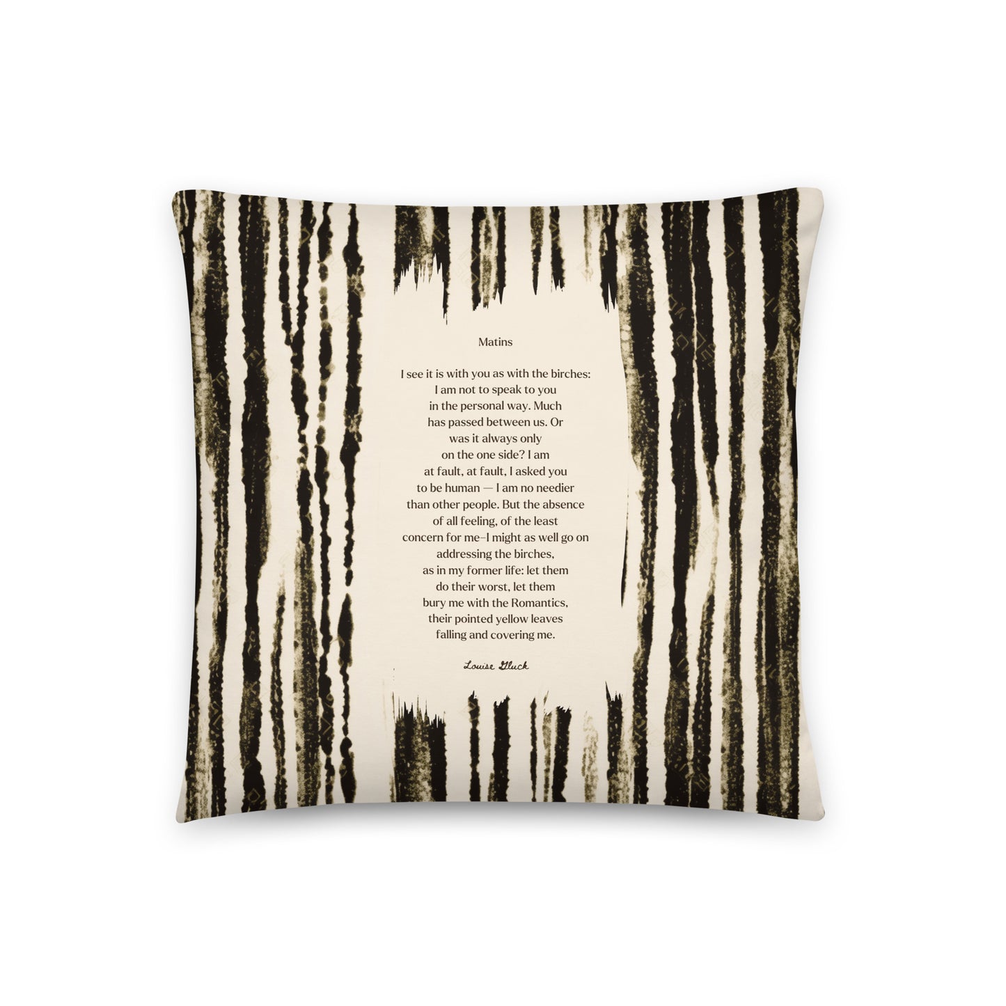 Healing Pillow - Love & Relationships - Grief & Loss - Louise Glück Matins