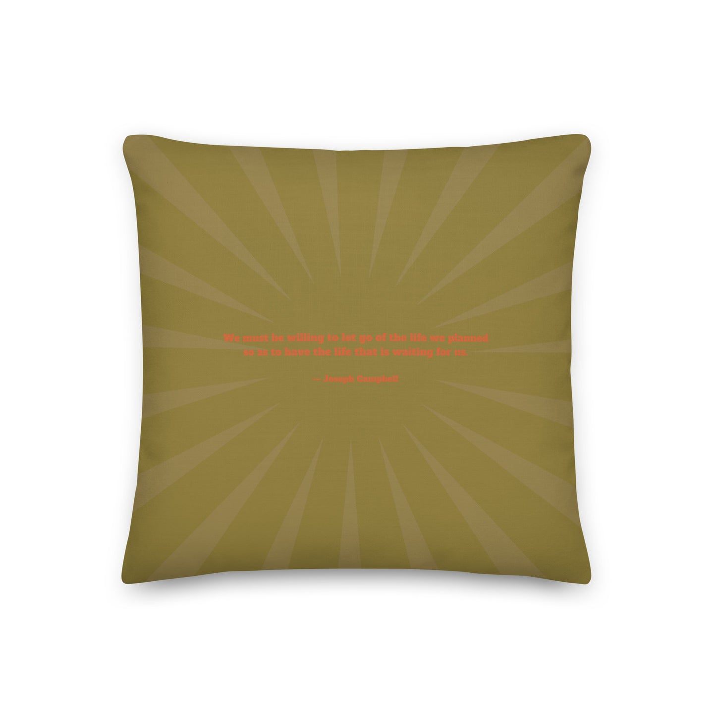 Healing Pillow - Self-exploration - Rally self and others - Bliss - Joseph Campbell