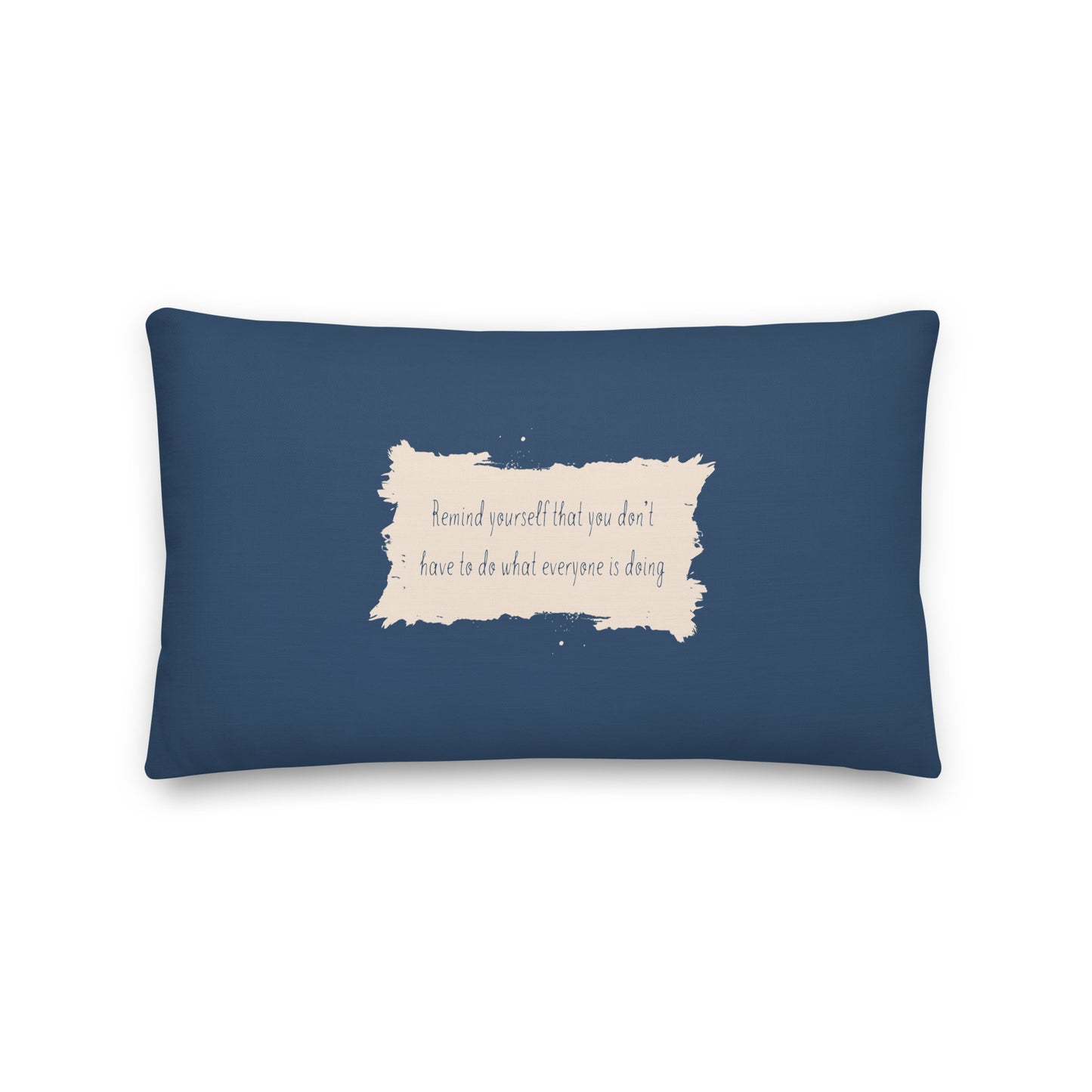 Healing Pillow - Self-compassion - Blue floral