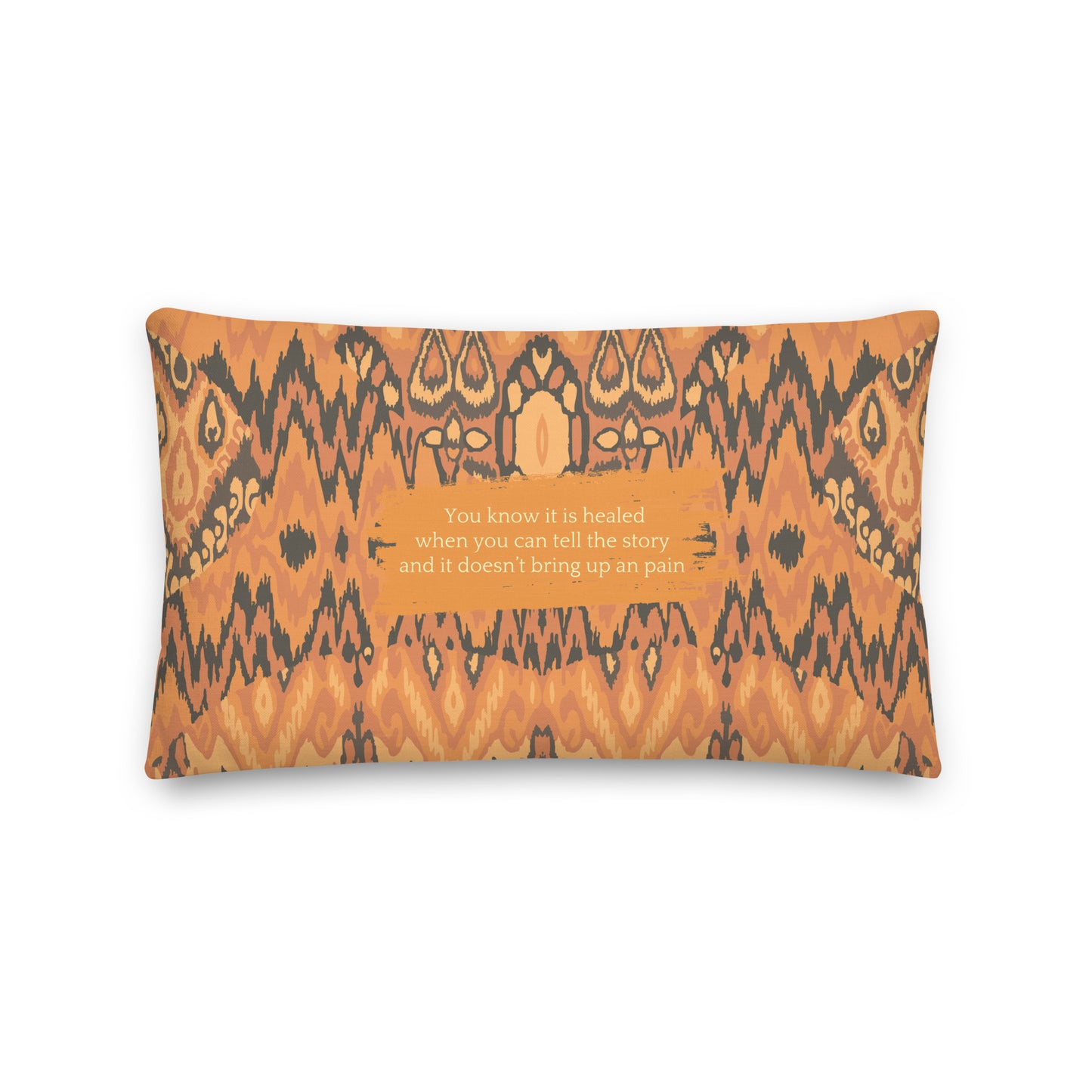 Healing Pillow - Self-exploration - Self-compassion - Burnt orange