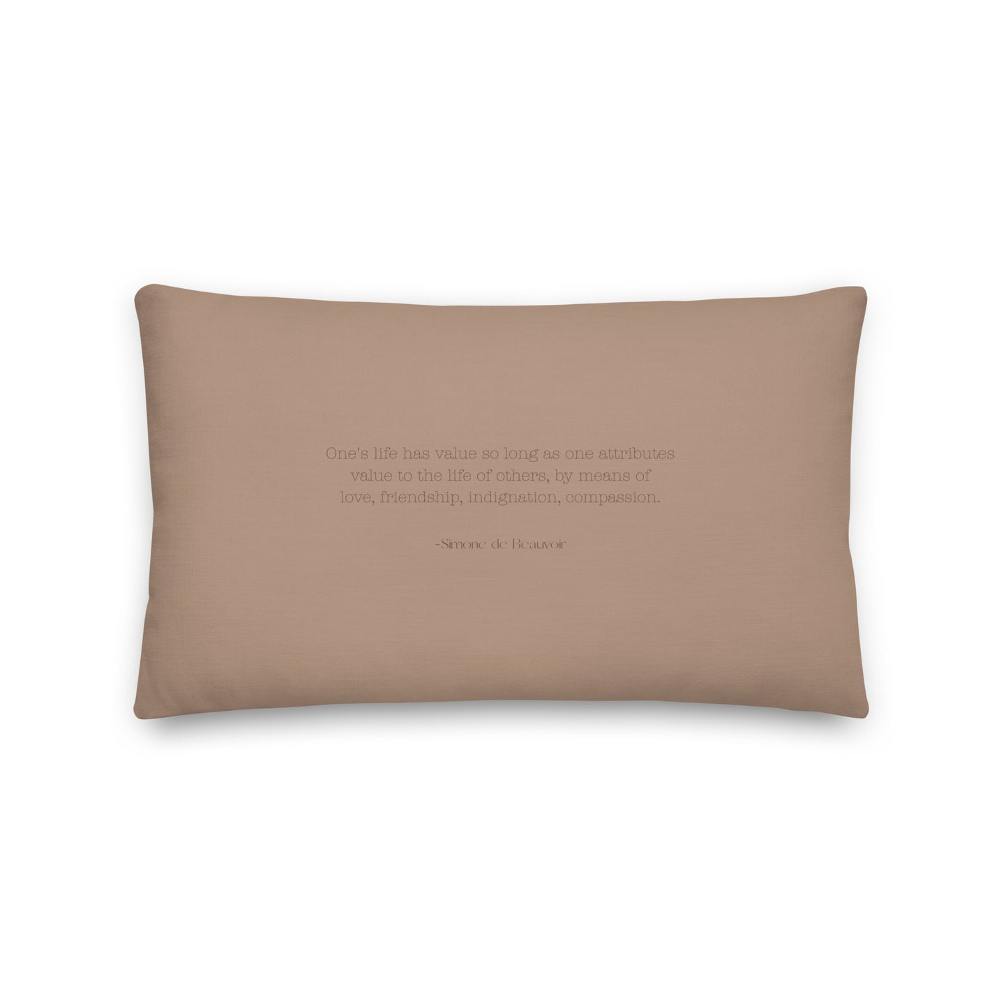 Healing Pillow - Love & Relationships - Love of Life - Simone de Beauvoir