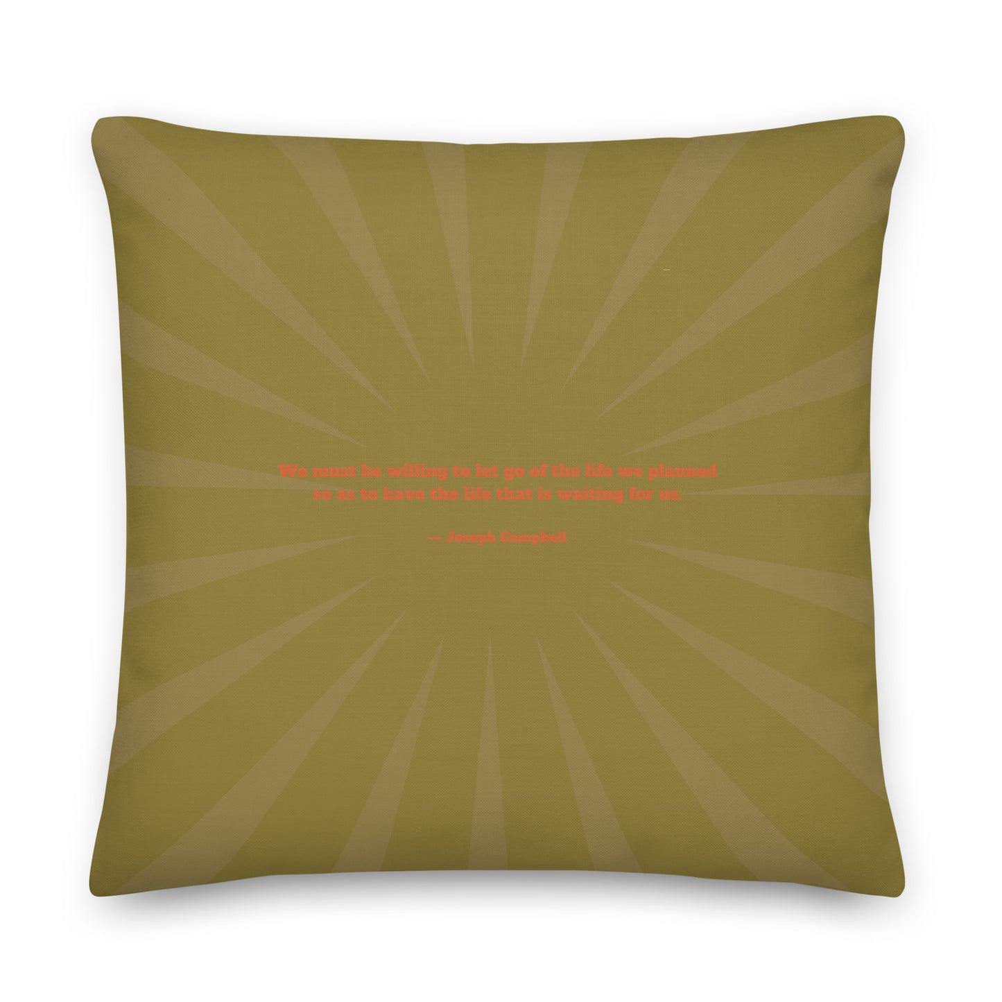 Healing Pillow - Self-exploration - Rally self and others - Bliss - Joseph Campbell