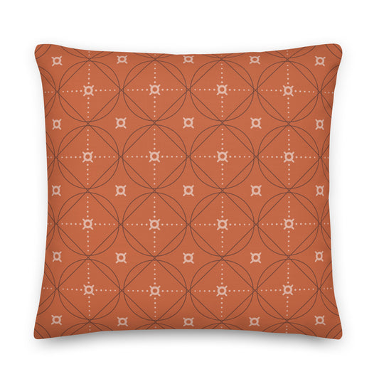 Healing Pillow - Love of Life Thomas Merton - Terracotta orange